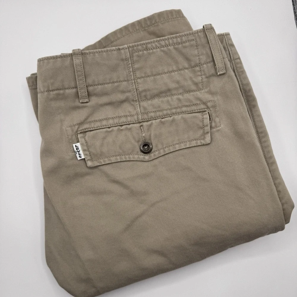 Levi's Men's 38 Paratrooper Cargo‎ Vintage Military Khaki Shorts 11